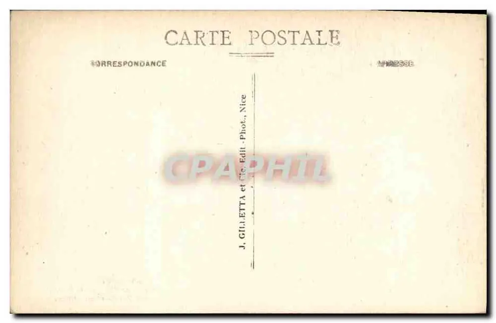 Innenansicht des Alten Schlosses — Ile St-Hoparât — Edit. Gilletta, n° 437 - Rückseite