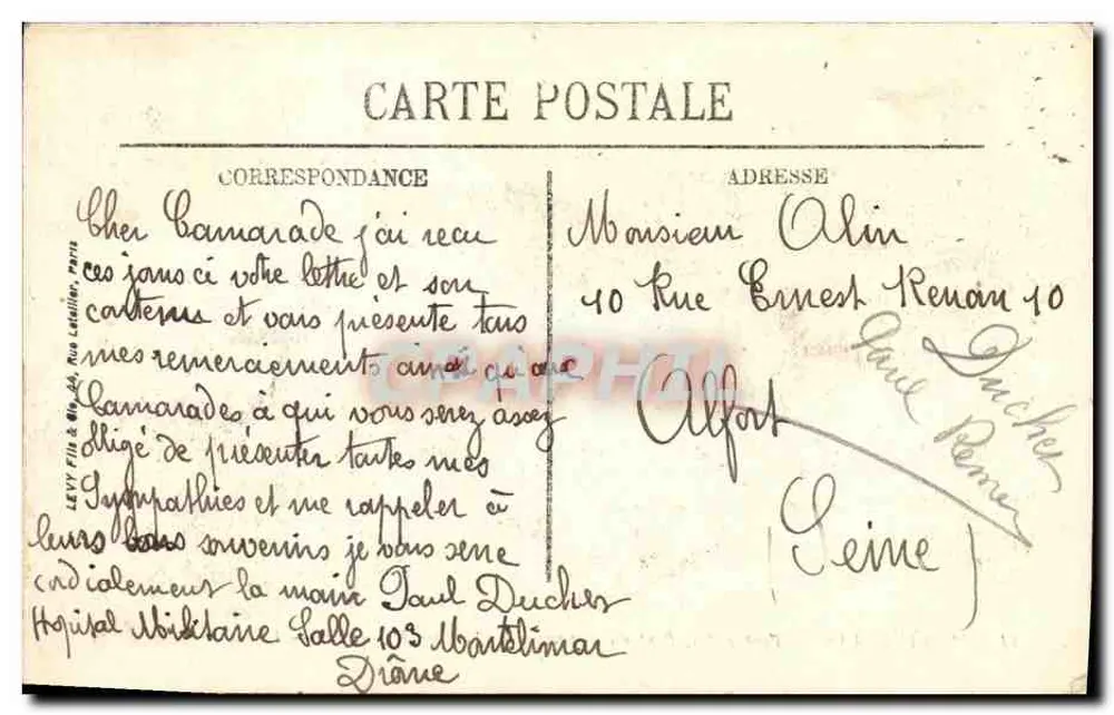 Montélimar — Pont Eiffel, Pont do Tramway e Bairro Espoulette — LL. Selecta - Verso