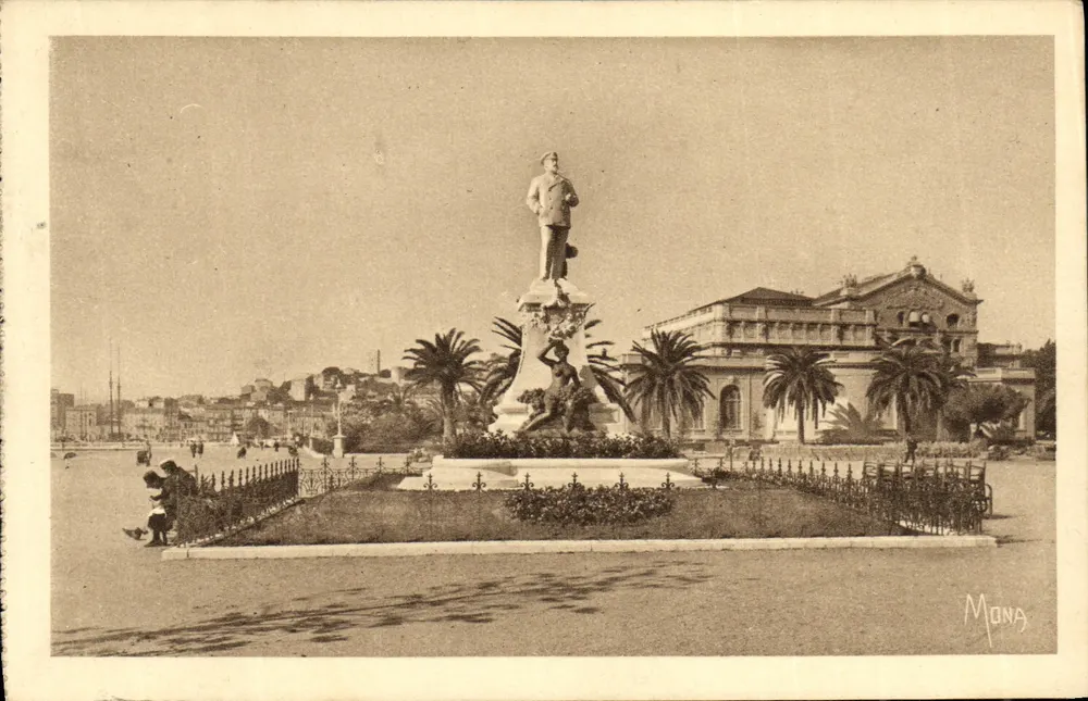 Cannes — Monumento a Eduardo VII e o Casino — Edição MONA - Frente