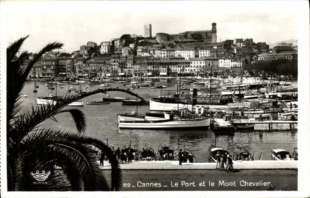 Cannes — Der Hafen und der Mont Chevalier — Munier - Vorderseite