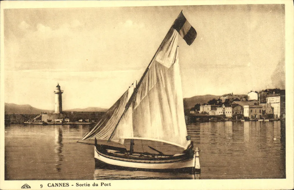 CANNES - Saída do Porto — editor C.P. Alsacienne des Arts Photographiques, Strasbourg, n°9 - Frente