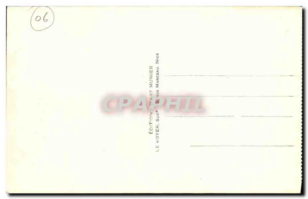 Cannes — Das Municipale Casino und der Suquet — Éditions Art Munier, n°182 - Rückseite