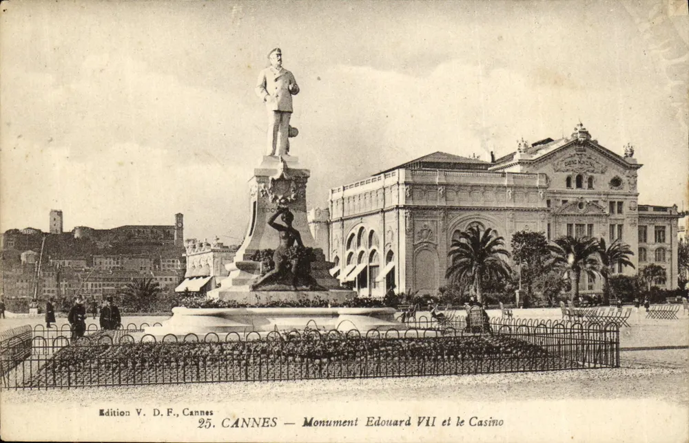 Cannes — Denkmal Édouard VII und das Casino - Vorderseite