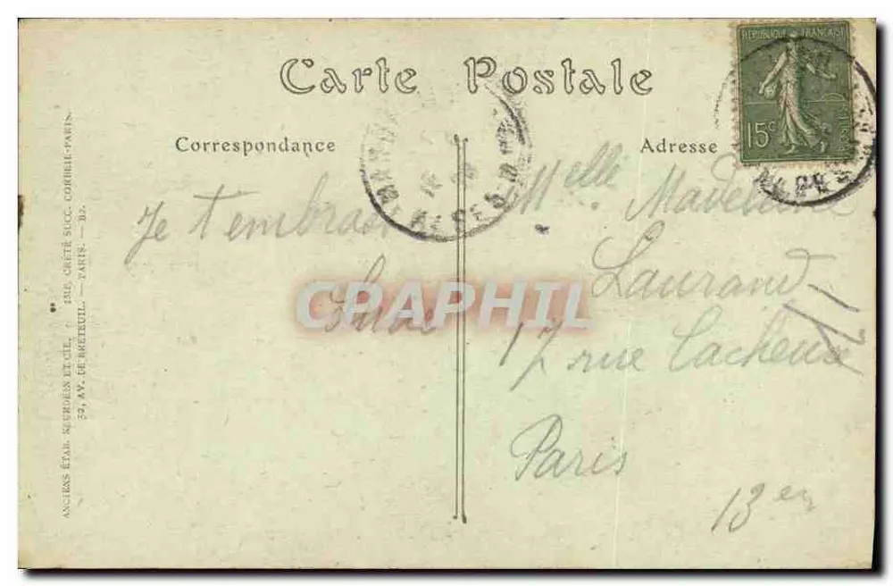 CANNES — Möwen auf der Croisette-Promenade — NDHOT, n° 584 - Rückseite