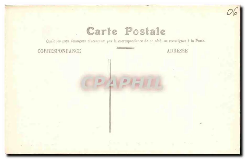 Nice — Monumento de Carnot e Rua Cassini — Edição Picard, Nice - Verso