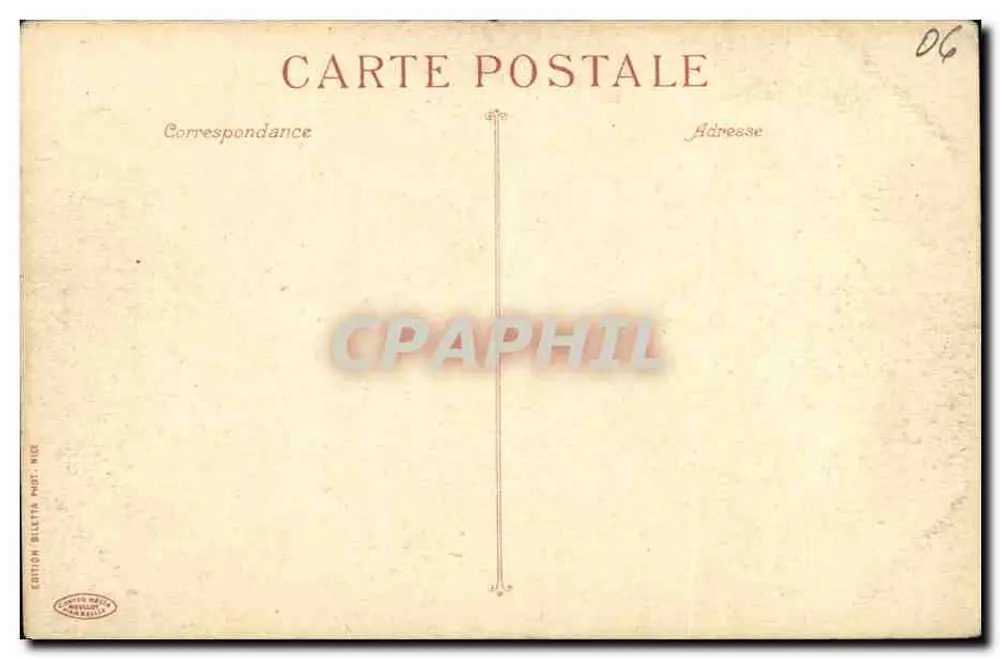 NICE - A Gruta - Jardins dos Palmier — editor Cotton Billette, Nice, n°7 - Verso