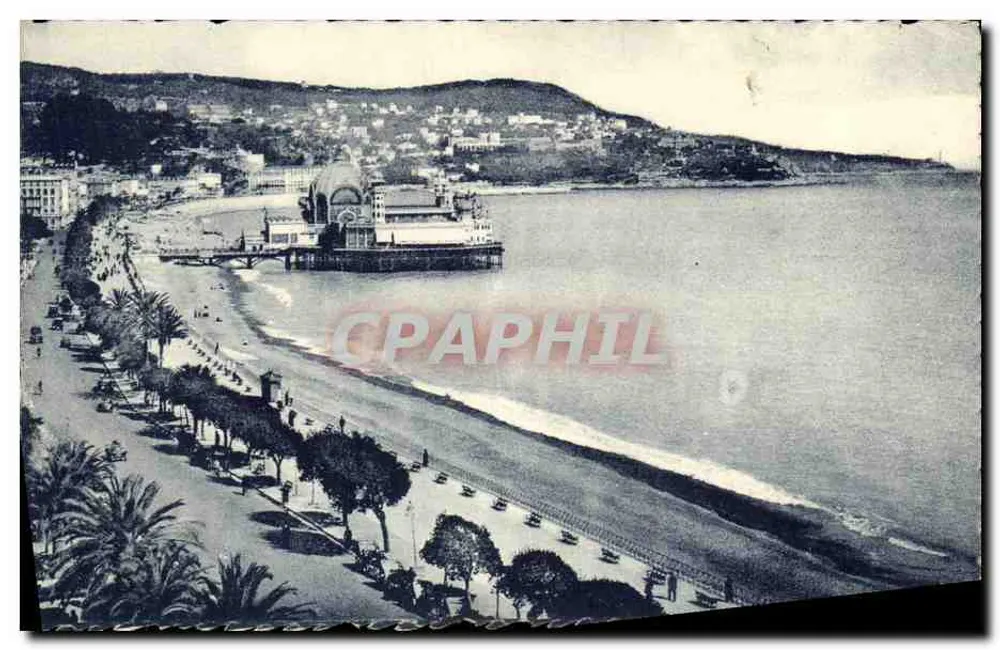 Nice - Die Promenade des Anglais und der Berg Boron — Établissement Frédéric Lajoyer - Vorderseite