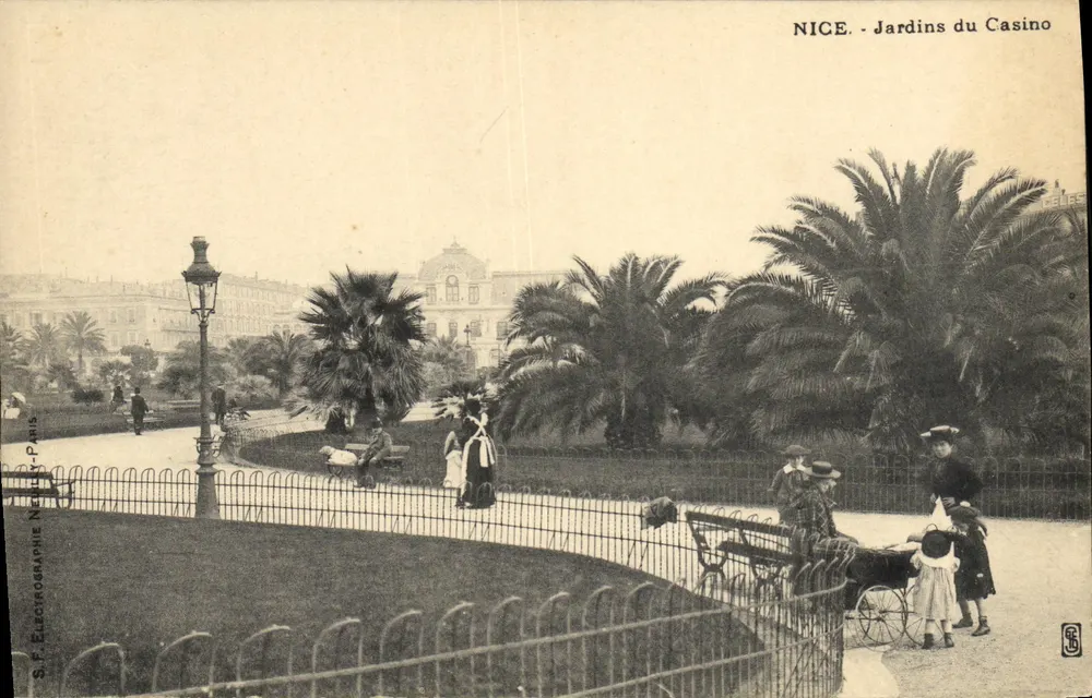 Nice - Jardins do Casino — S.F. Eletrófotografia, Paris - Frente