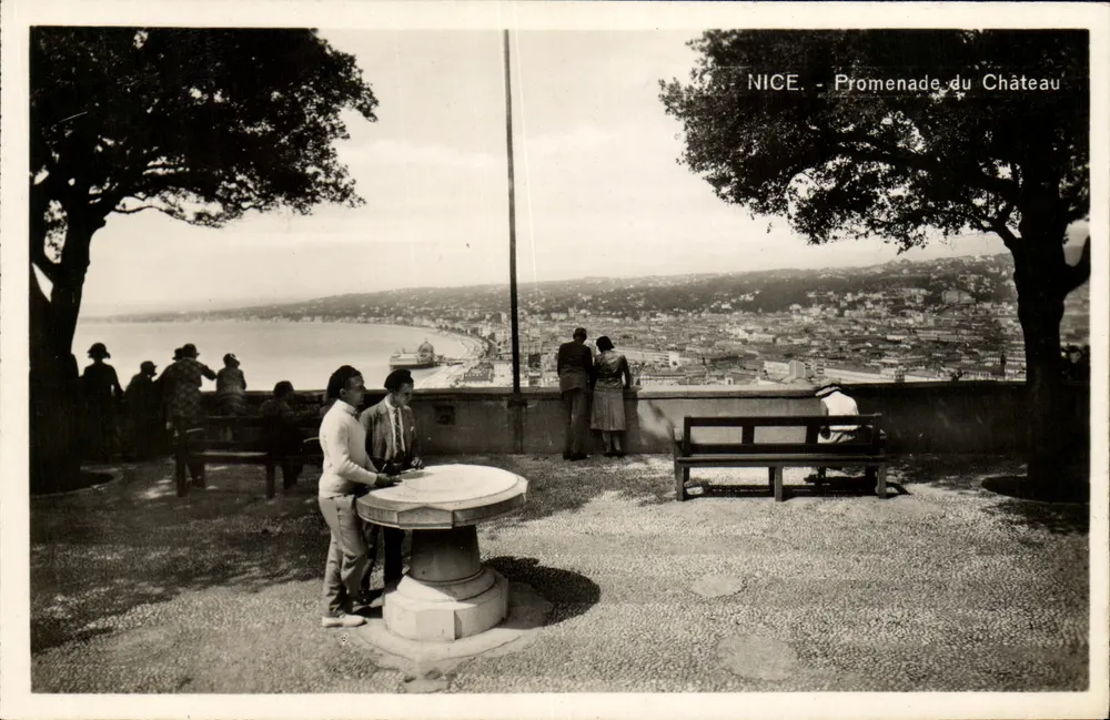 NICE - Promenade do Castelo — vista panorâmica — J. Gilletta, Nice - Frente