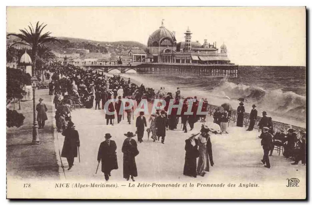 NICE (Alpes-Maritimes) — Die Mole-Promenade und die Promenade des Anglais — JND. Phot. - Vorderseite