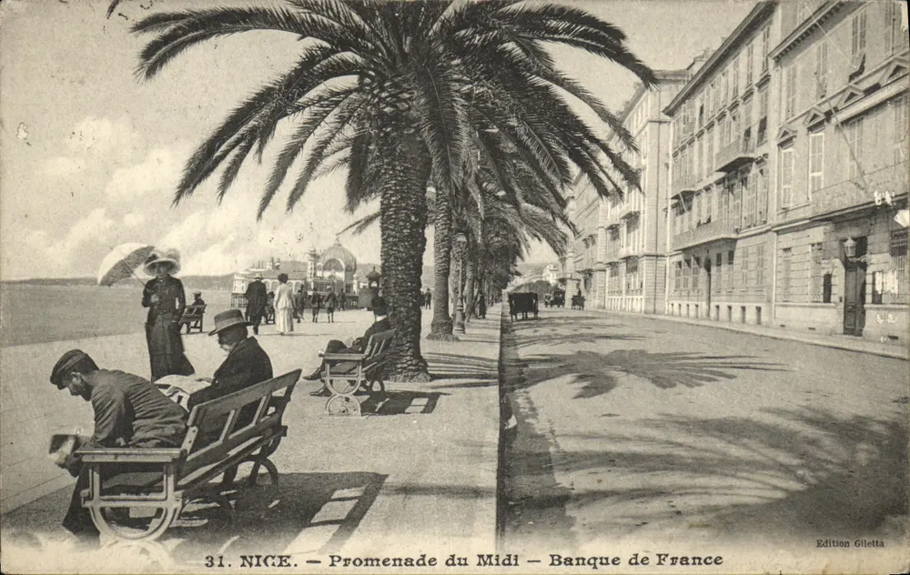 Nice — Promenade du Midi — Banque de France — Edition Gilletta, Nr. 31 - Vorderseite