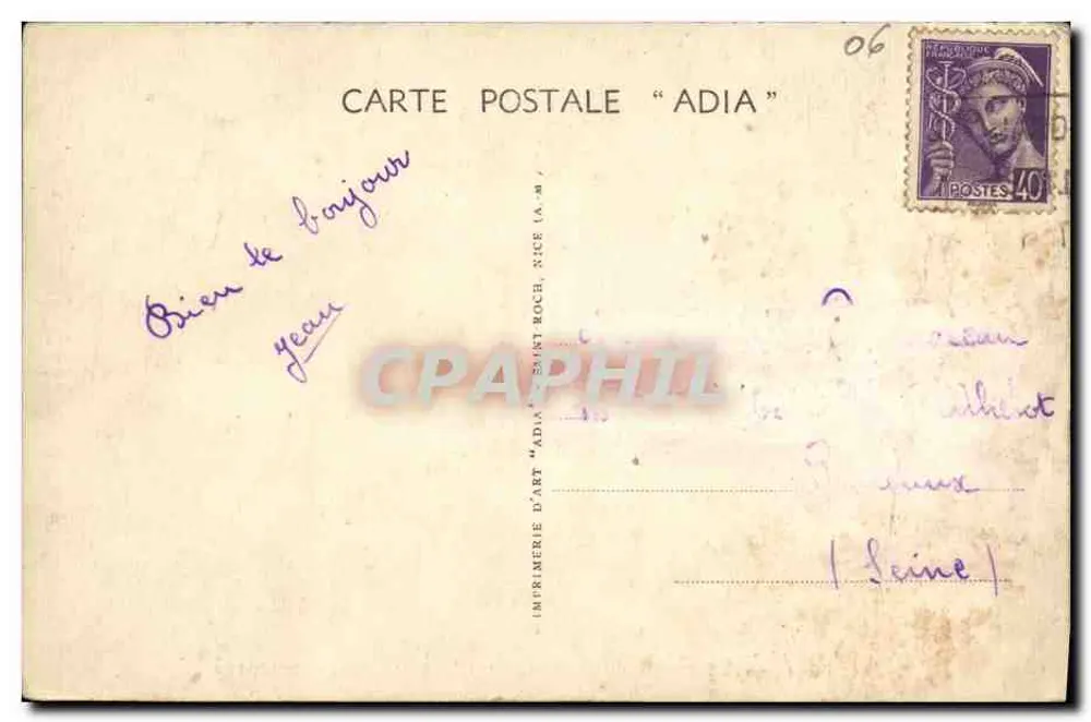 NICE — Garten des Königs Albert I. und Promenadenpier — Adia - Rückseite