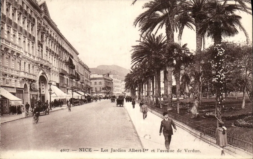 Nice — Les Jardins Albert-Ier und die Avenue de Verdun — Phototypie A.D.I.A. (Sam Bitch) - Vorderseite