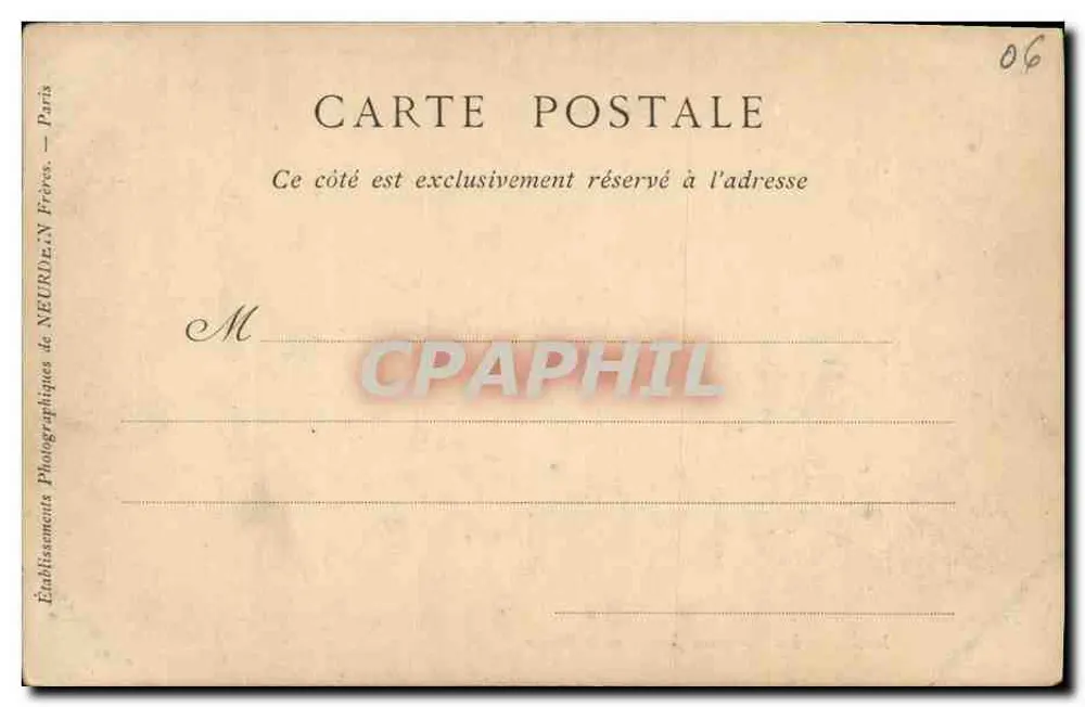 NICE — Les Nouveaux Jardins et le Casino — Collections ND Phot, n° 325 - Rückseite