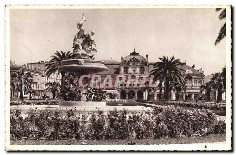 Place du Casino Municipal — Jardins Albert Ier — Côte d'Azur — Verlag Gallino - Vorderseite