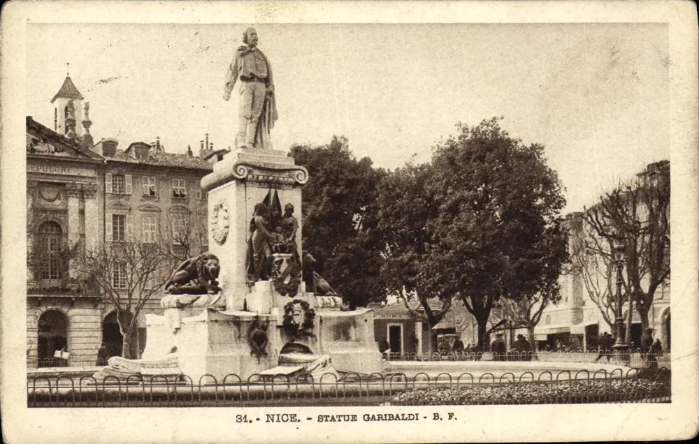 Nizza — Statue Garibaldi — B.F. n°34 - Vorderseite