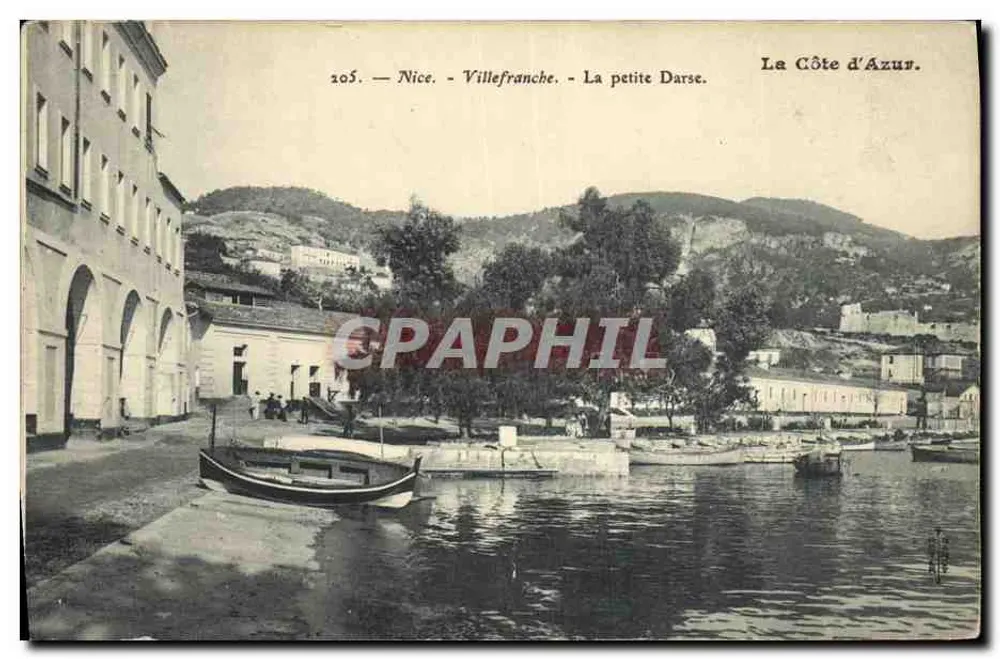 Villefranche - A Pequena Darse — Nice, A Costa do Azul. N° 205. - Frente