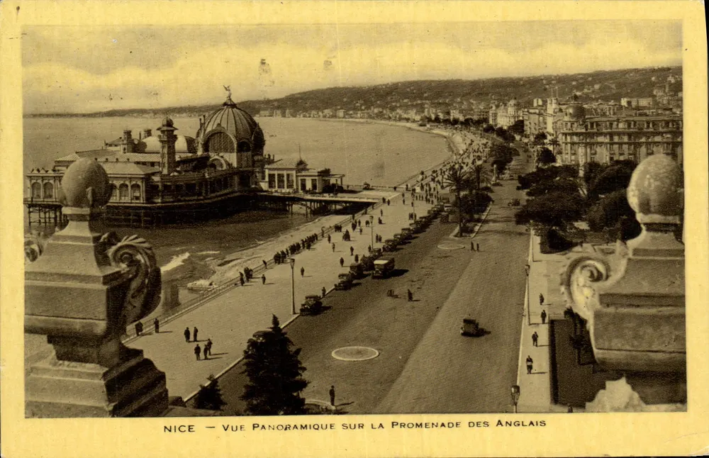 Nice — Panoramablick auf die Promenade des Anglais — Unbekannter Verlag - Vorderseite