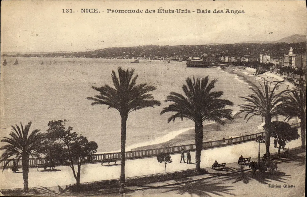 Nice - Promenade des États-Unis - Bucht der Engel — Gilletta-Ausgabe, Nr. 131 - Vorderseite
