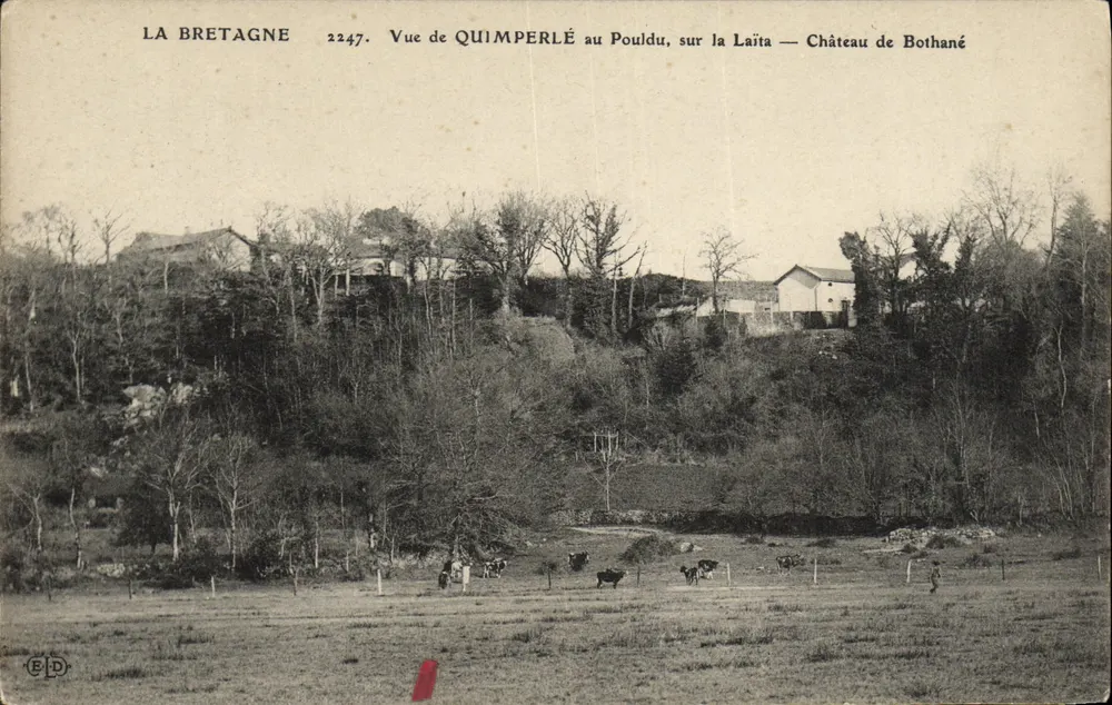 Ansicht von Quimperlé au Pouldu an der Laita — Schloss Bothané — Bretagne 2247 - Vorderseite