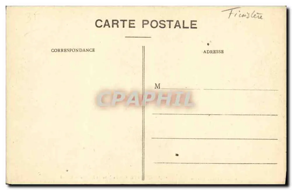 Quimperlé - Der Chorvorhang der Kirche St-Michel — Collection Villard, Quimper, n° 6948 - Rückseite