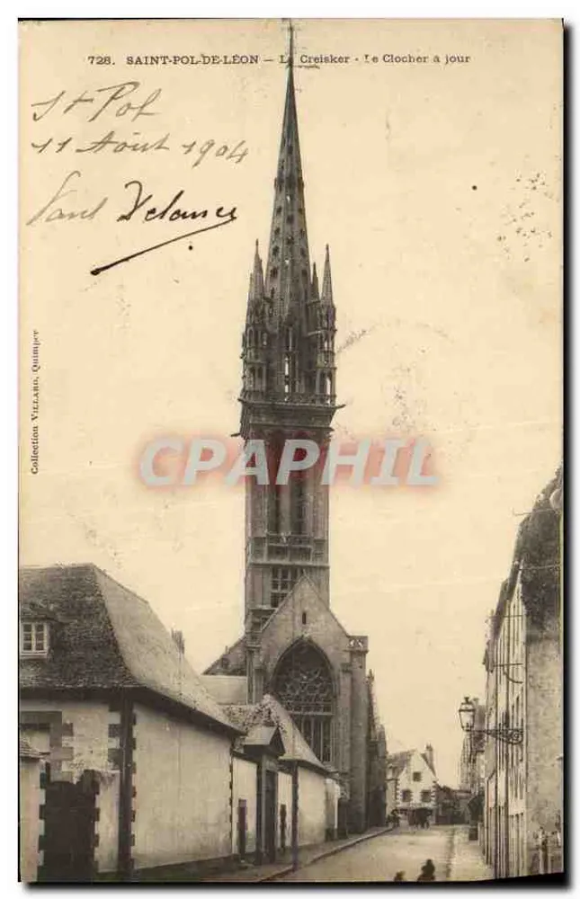Saint-Pol-de-Léon — Der Turm in der Sonne — Verlag Villarin, Nr. 728 - Vorderseite