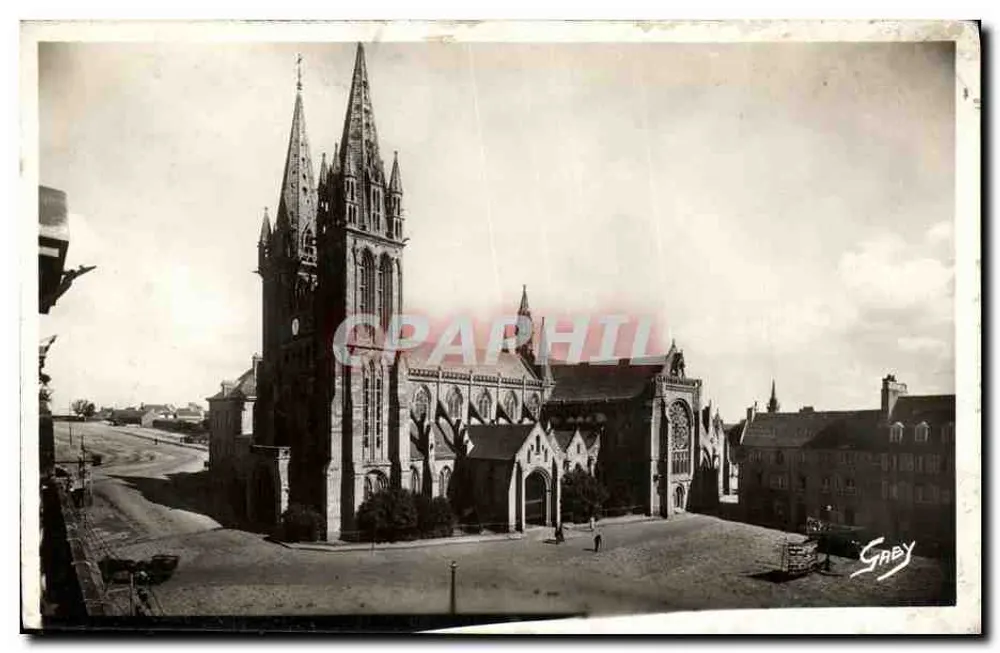 Saint-Pol-de-Léon — Basílica gótica do XII ao XV século — G. Artaud, Nantes - Frente