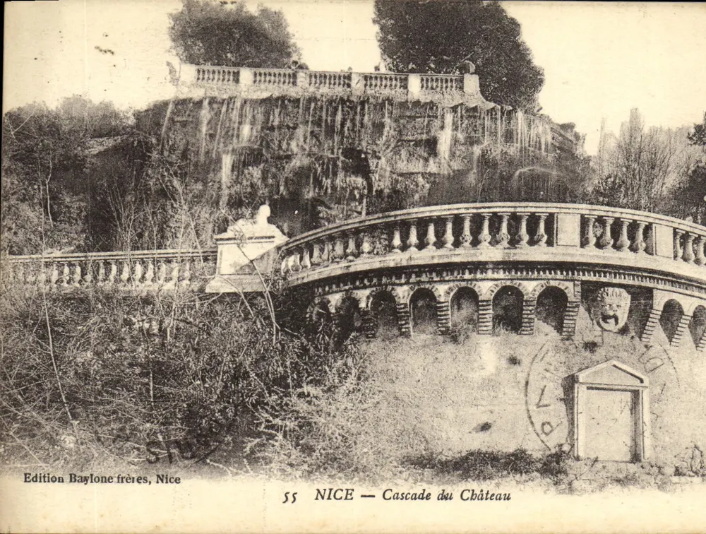 NICE — Cachoeira do Castelo — Edição Baylone frères, Nice, n° 55 - Frente