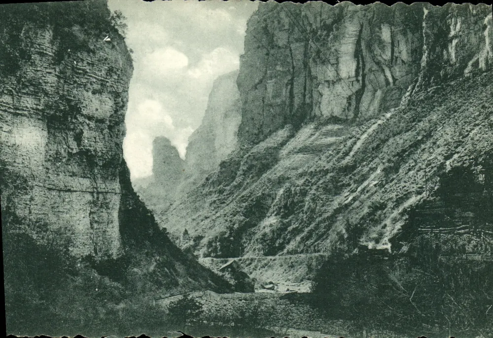 Untere Schluchten des Cians — Route des Alpes von Nice nach Barcelonnette — Verlag der Nationalen Reiseagentur - Vorderseite