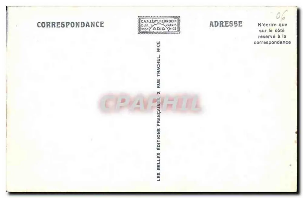 Nice — Jardim Albert 1er — Seus Palmieres — Edições Les Belles Lettres - Verso