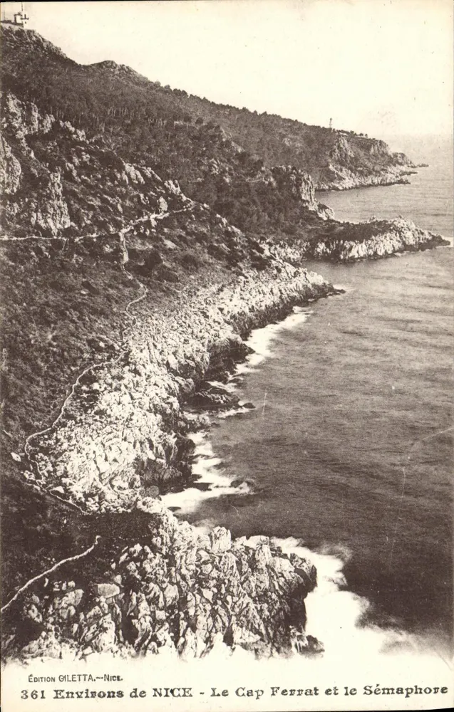 Ao redor de NICE - O Cap Ferrat e o Sémaphore — Edição GILETTA - NICE, n°361 - Frente