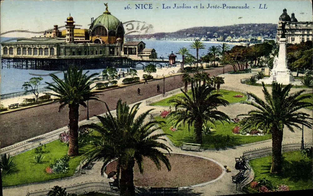 Nice - Die Gärten und die Promenade am Hafen - LL - Vorderseite