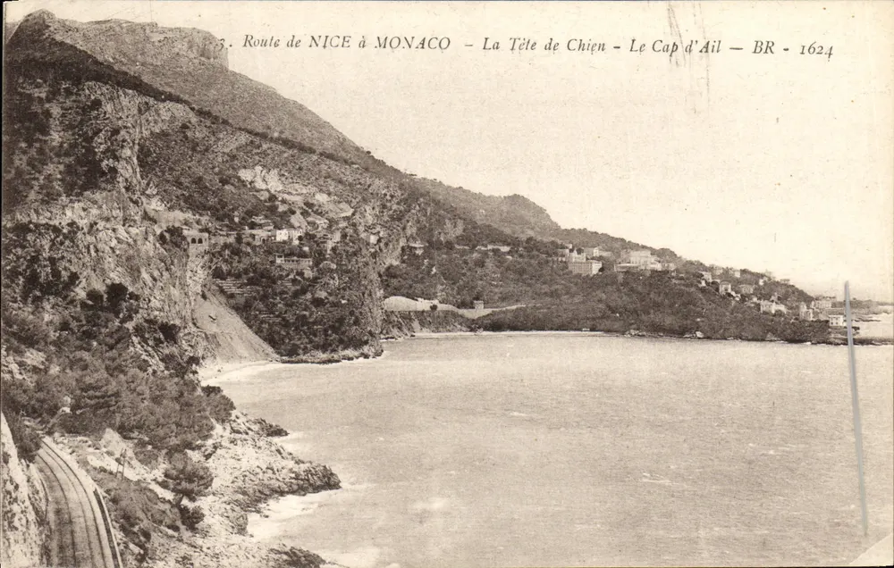 Route von Nice nach Monaco — La Tête de Chièn — Le Cap d'Ail — BR 1624 - Vorderseite