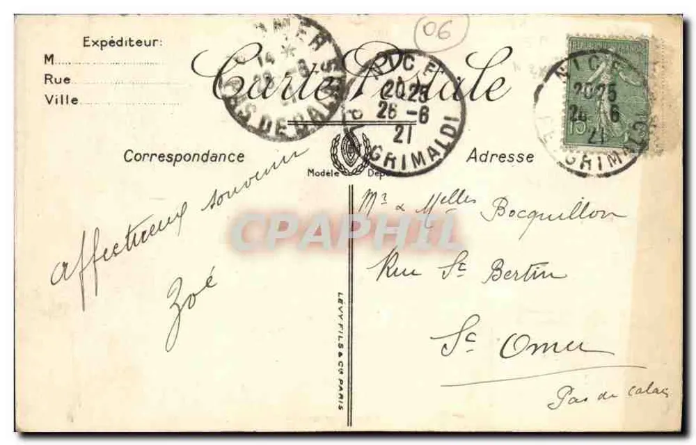 Nice — Der Quai des États-Unis — LL, n° 222 - Rückseite
