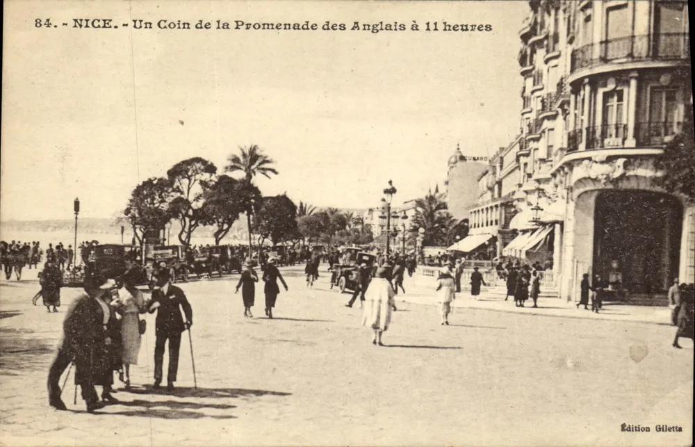 NICE - Ein Stück der Promenade des Anglais um 11 Uhr — Gilletta-Ausgabe, Nr. 84 - Vorderseite