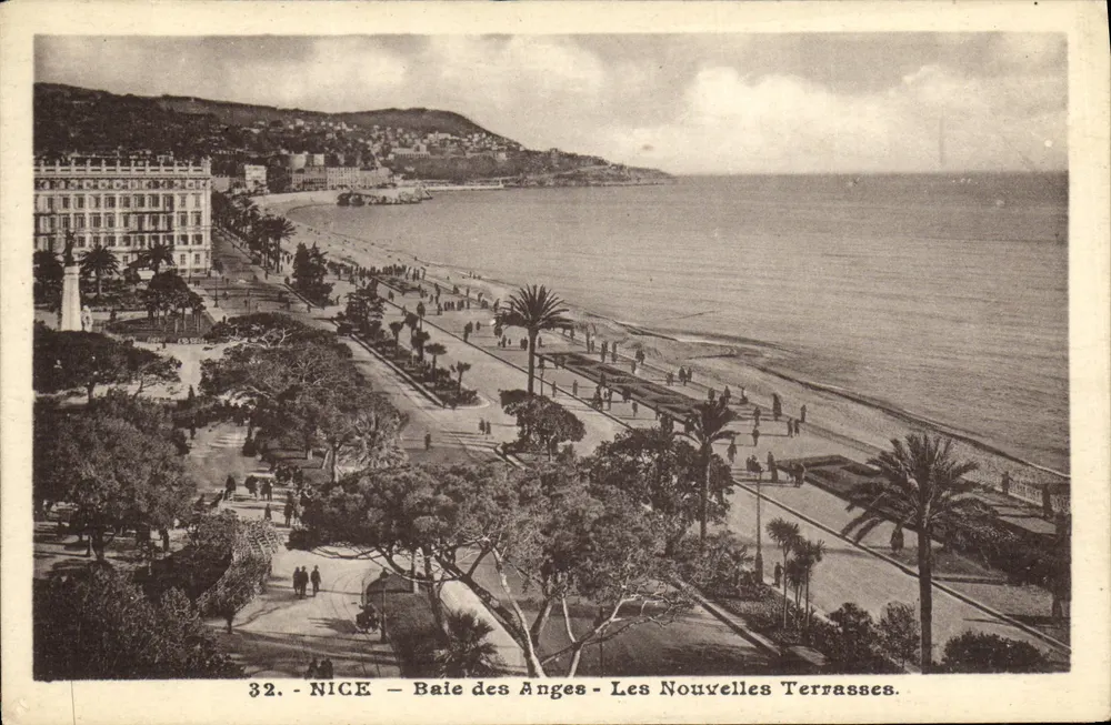 Nice - Bucht der Engel - Les Nouvelles Terrasses — J. Gilletta et Cie, Nice, n°32 - Vorderseite