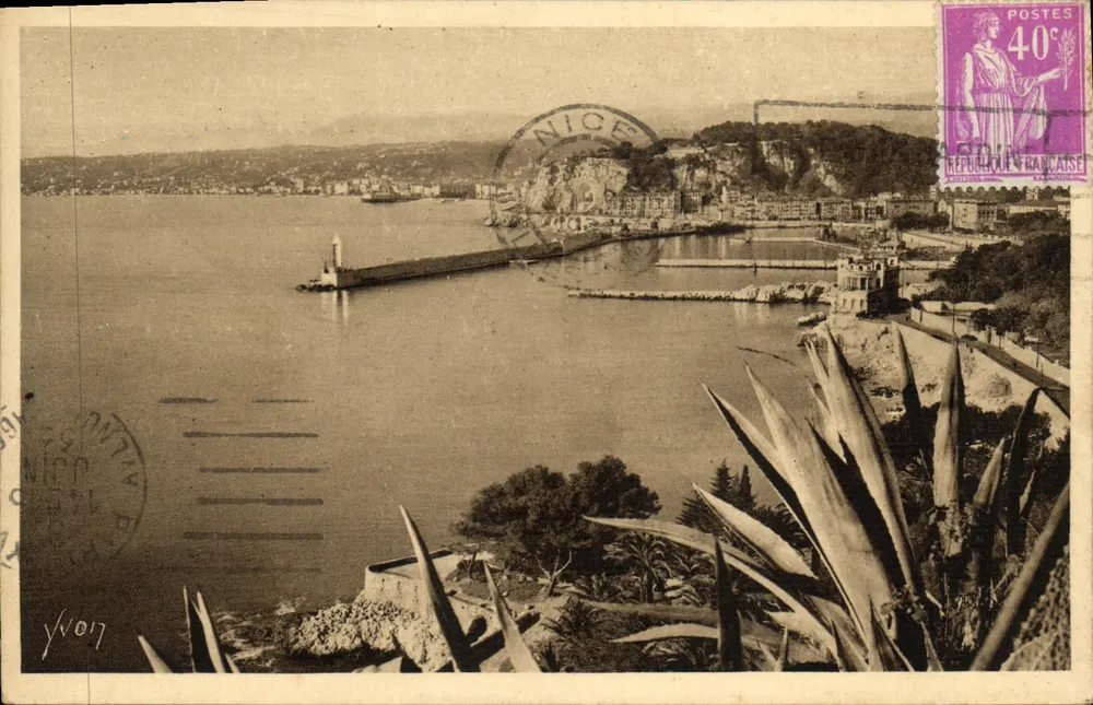 Algemene uitzicht van de Middelste Corniche — Nizza — Franse Kunstuitgaven - Voorkant