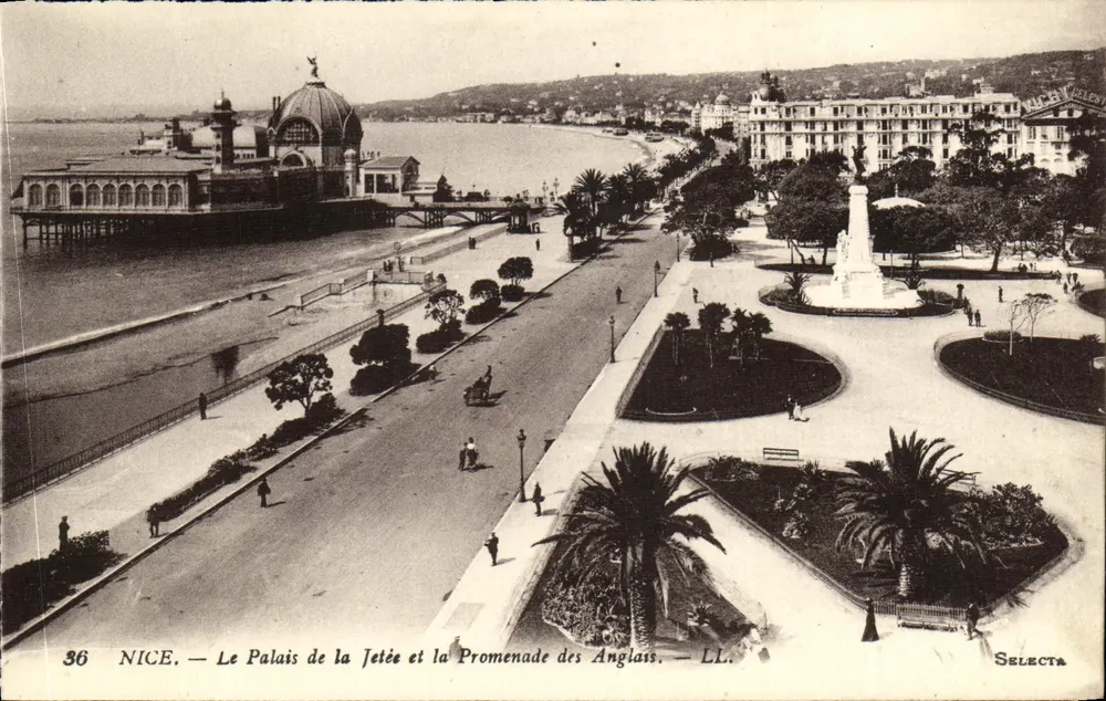 Nice — Das Palais der Mole und die Promenade des Anglais — LL. Selecta - Vorderseite
