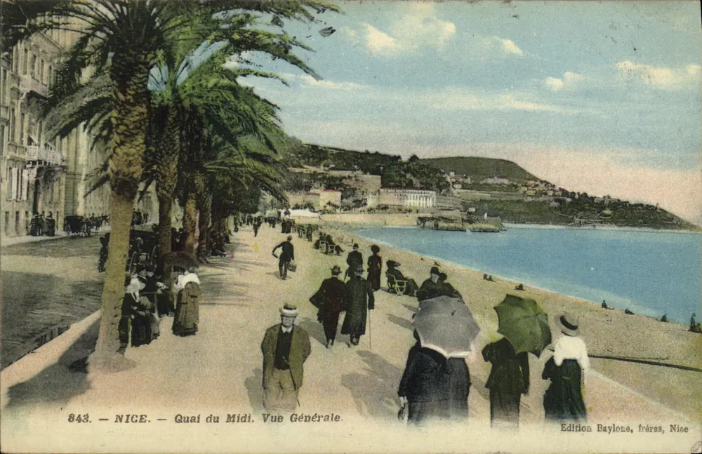 NICE — Quai du Midi. Vista Geral — Edição Baylona, irmãos, Nice - Frente