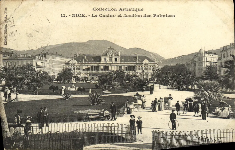 Nice — Das Casino und die Palmen-Gärten — Verlag Gilletta, Nice - Vorderseite
