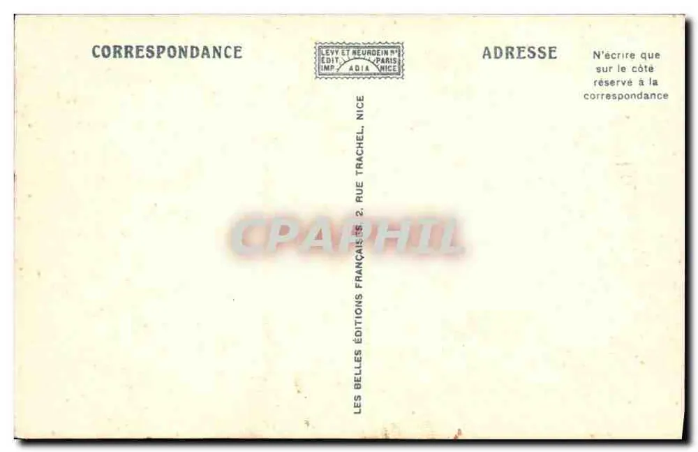 Nice — Die Promenade des Anglais und die Casinos — Verlag Adia, n° 334 - Rückseite