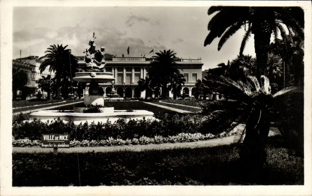 Municipal Casino — Gärten von Nice — Stadt Nice - Vorderseite