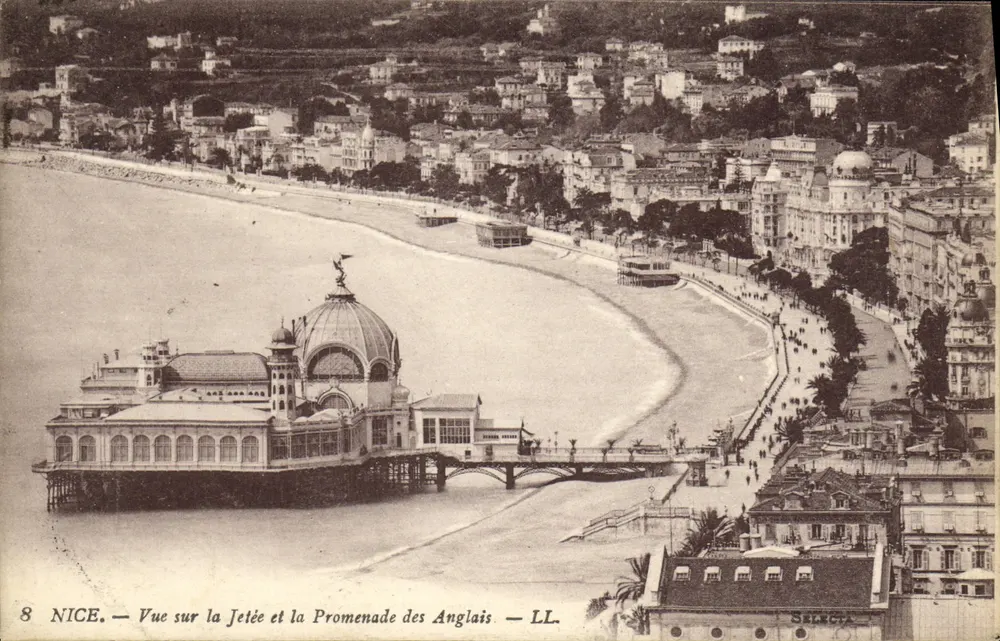 Nice — Ansicht der Mole und der Promenade des Anglais — LL - Vorderseite