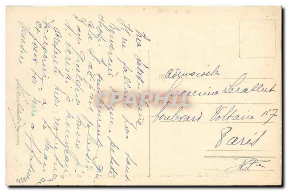 NICE. - Promenade du Château - Allée des Palmiers — Édition Gilletta, n°12 - Rückseite