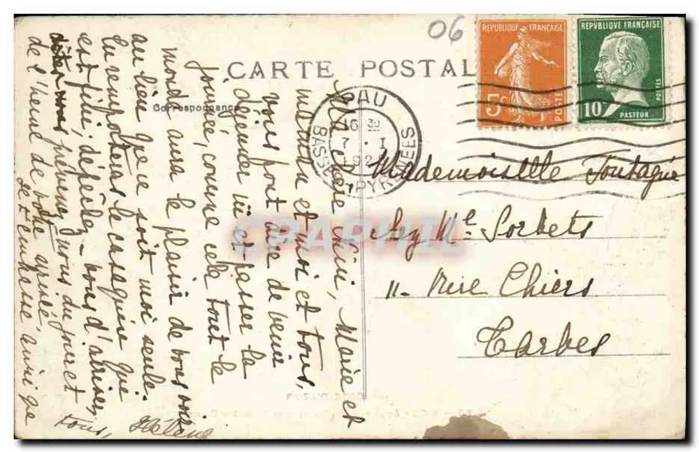 Nice - Avenue de la Gare, in der Nähe von Notre-Dame — Côte d'Azur, n°57 - Rückseite