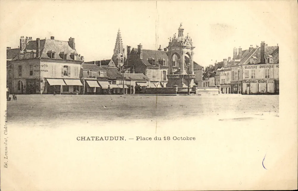 Châteaudun — Place du 18 Octobre — Éd. Laussedat, Châteaudun - Frente