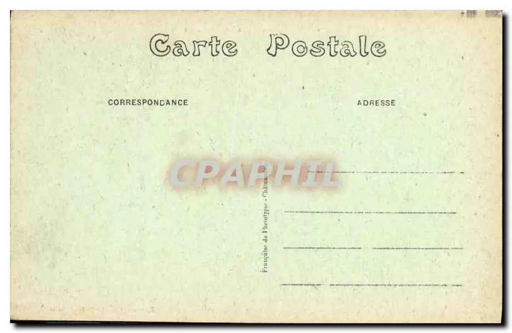 Châteaudun — A Vale do Loir — Editor Galeries Modernes - Verso