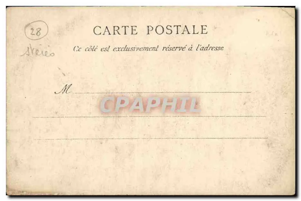 Châteaudun — A Escada do Castelo — editor não identificado - Verso