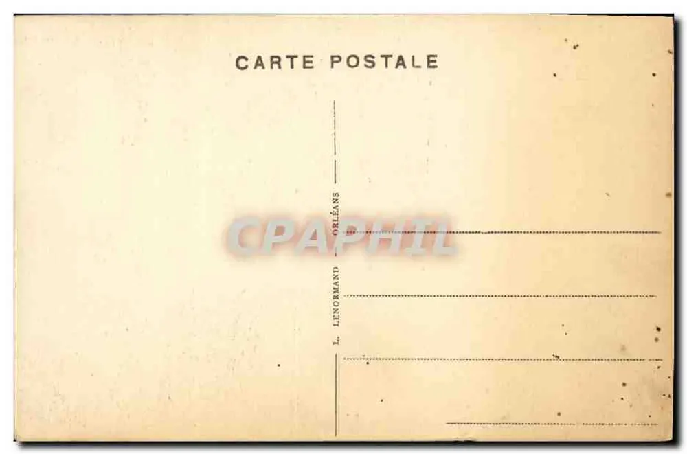 Châteaudun (Eure-et-Loir) — Portal der Kirche Saint-Jean — Verlag L. Lenormand, Orléans - Rückseite