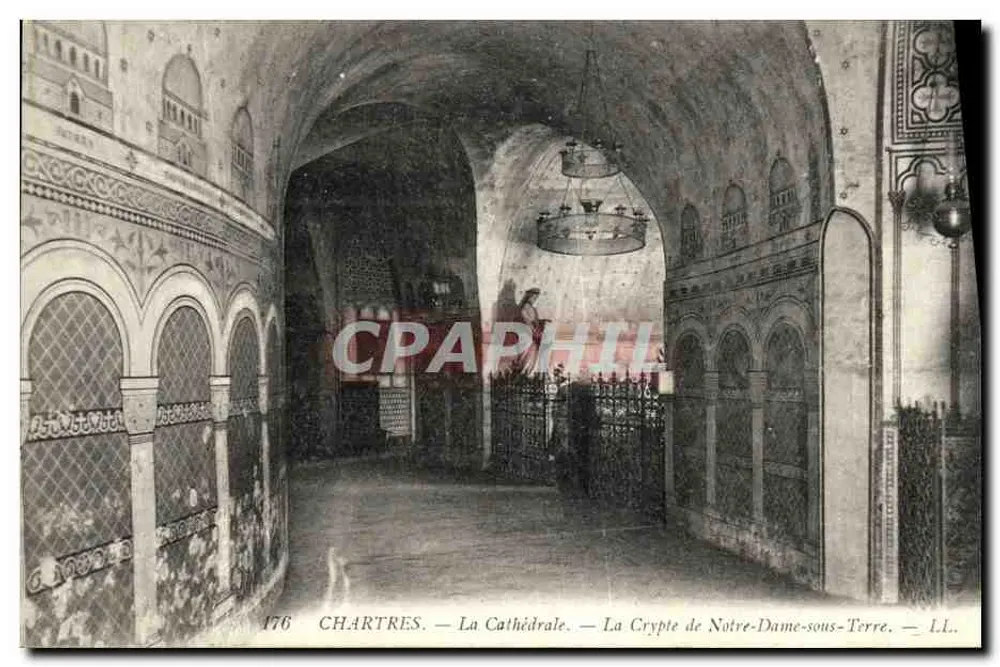 Chartres — Die Kathedrale — Die Krypta von Notre-Dame-sous-Terre — L.L. n°176 - Vorderseite